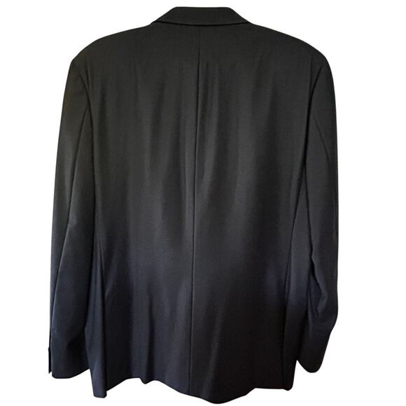 HICKEY FREEMAN Men’s 100% Wool Navy Milburn II Blazer Sport Coat Jacket Sz. 48L - Picture 7 of 13